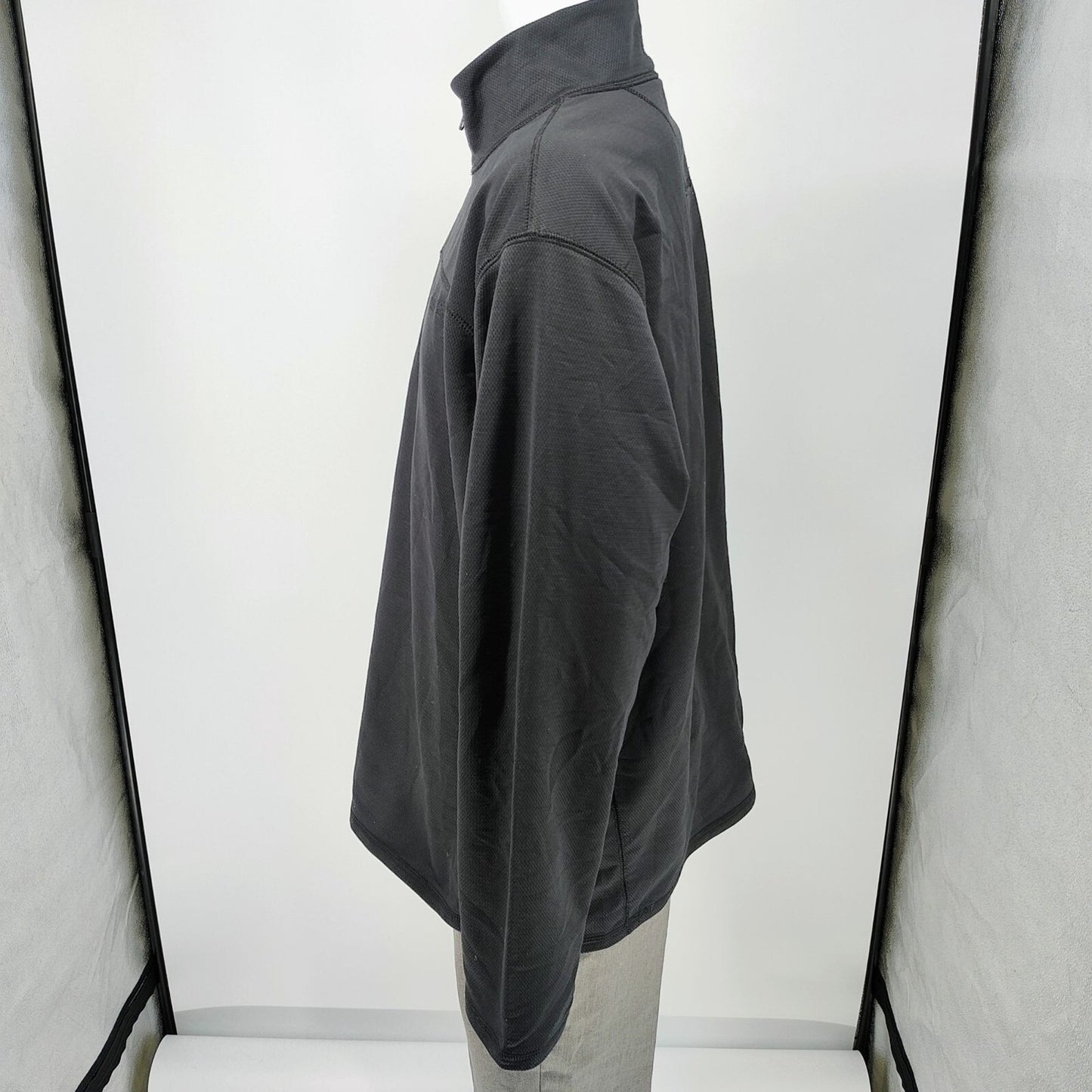 Timberland 2011 Black 1/4 Zip Pullover Long Sleeve Polyester Logo Jacket  (2XL)
