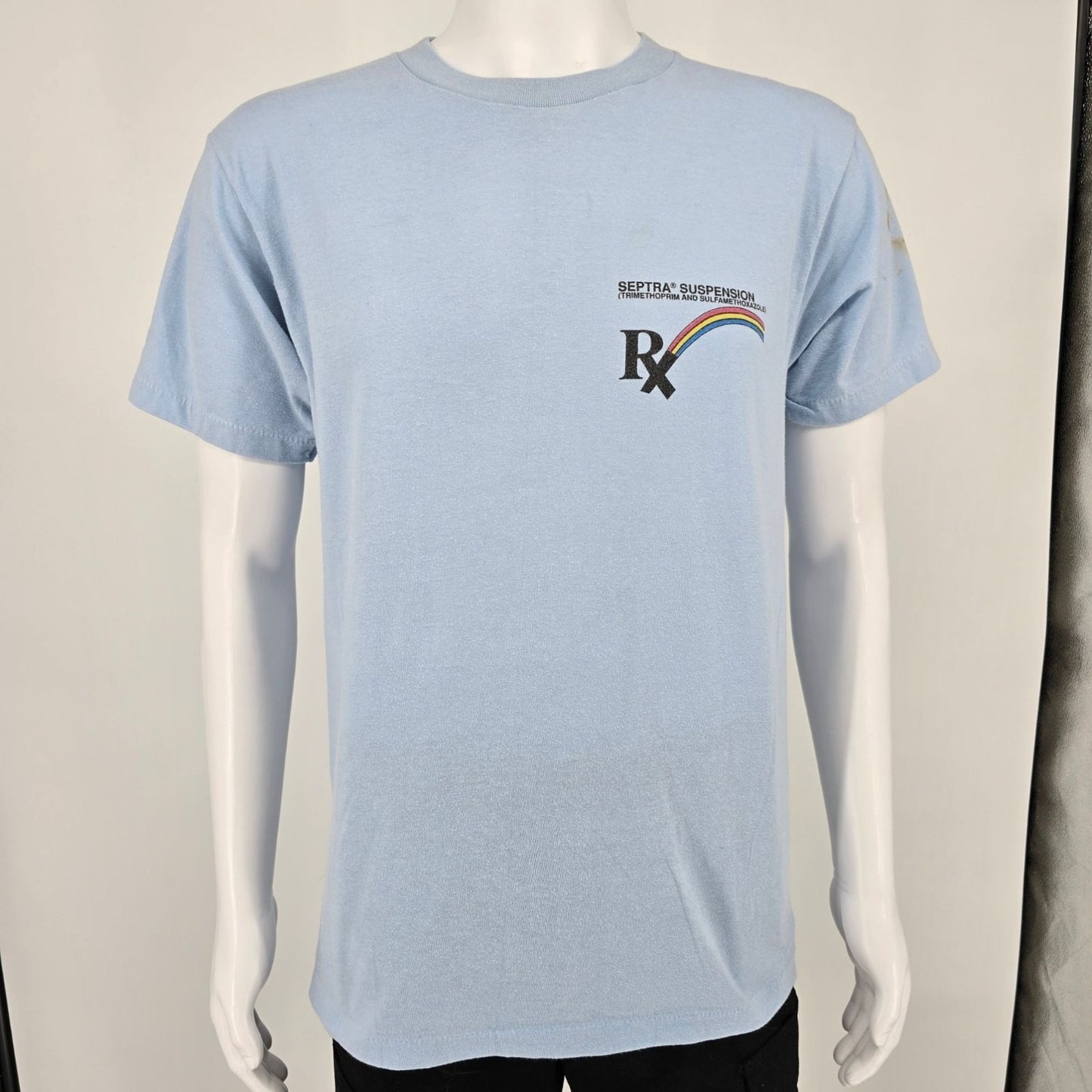Vintage 1980s Septra Suspension RX Pharmaceutical Promotional T-Shirt (M)