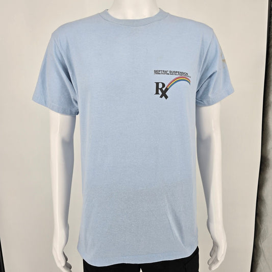 Vintage 1980s Septra Suspension RX Pharmaceutical Promotional T-Shirt (M)