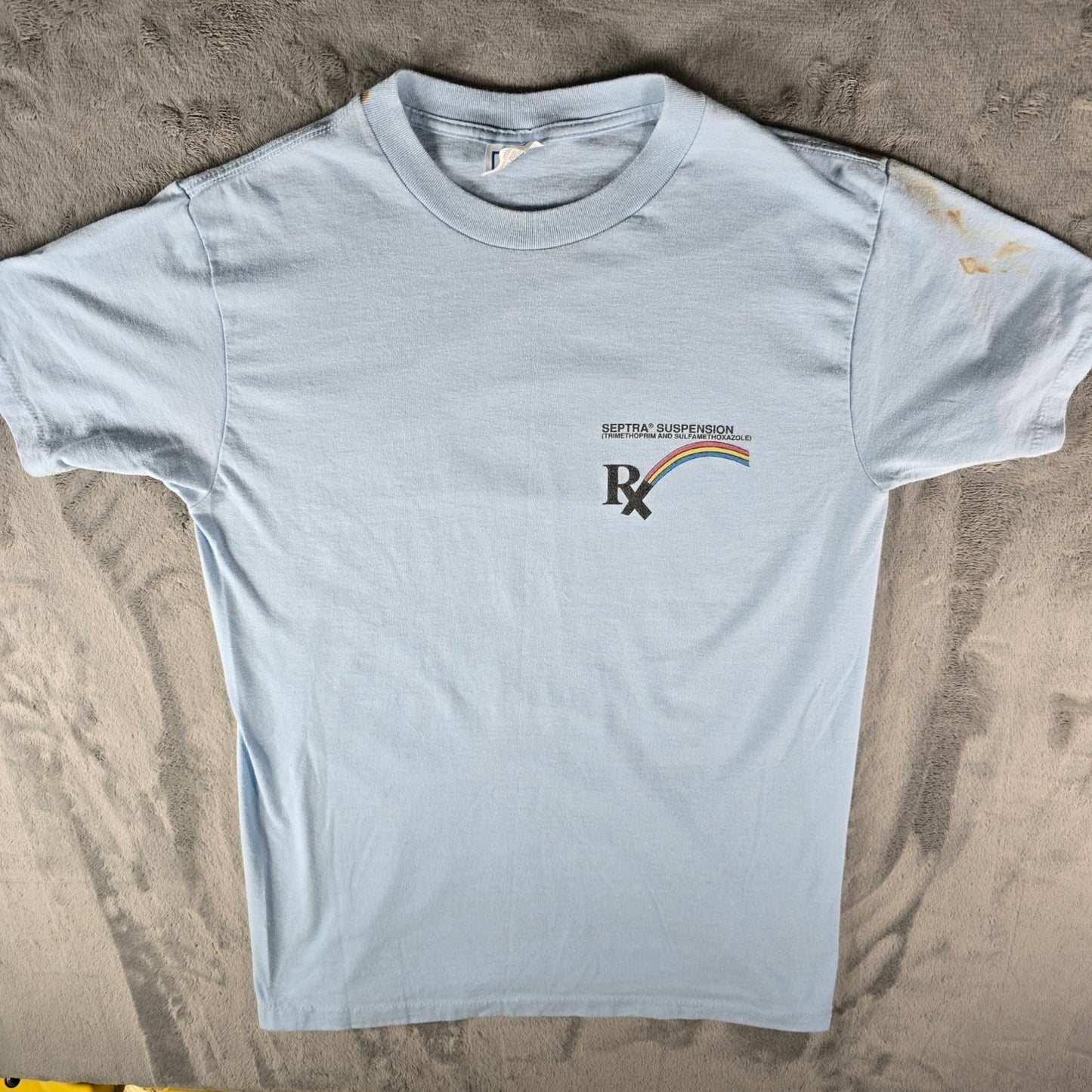 Vintage 1980s Septra Suspension RX Pharmaceutical Promotional T-Shirt (M)