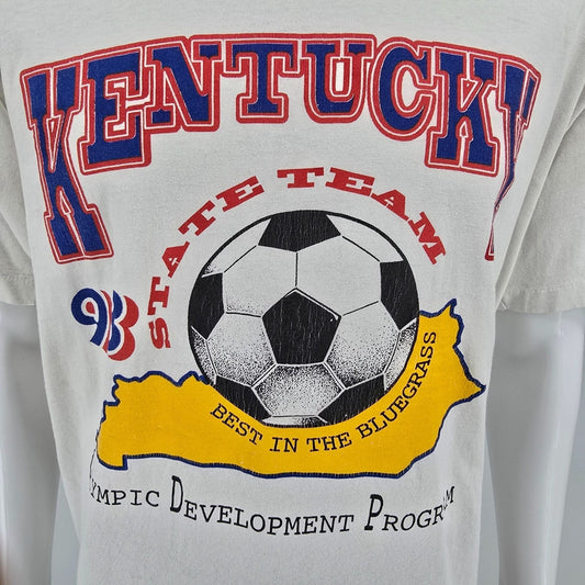 Vintage 1993 Kentucky State Soccer Team Olympic Development Program T-Shirt (XL)