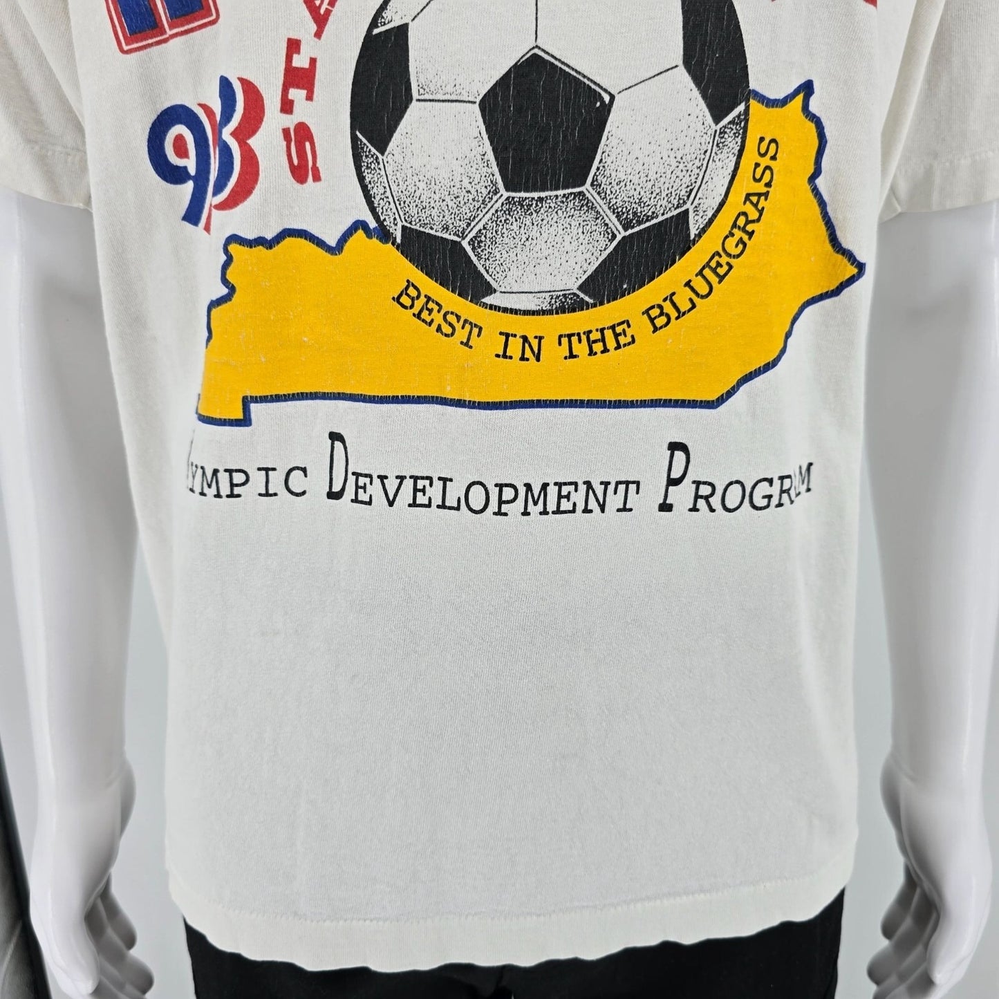 Vintage 1993 Kentucky State Soccer Team Olympic Development Program T-Shirt (XL)