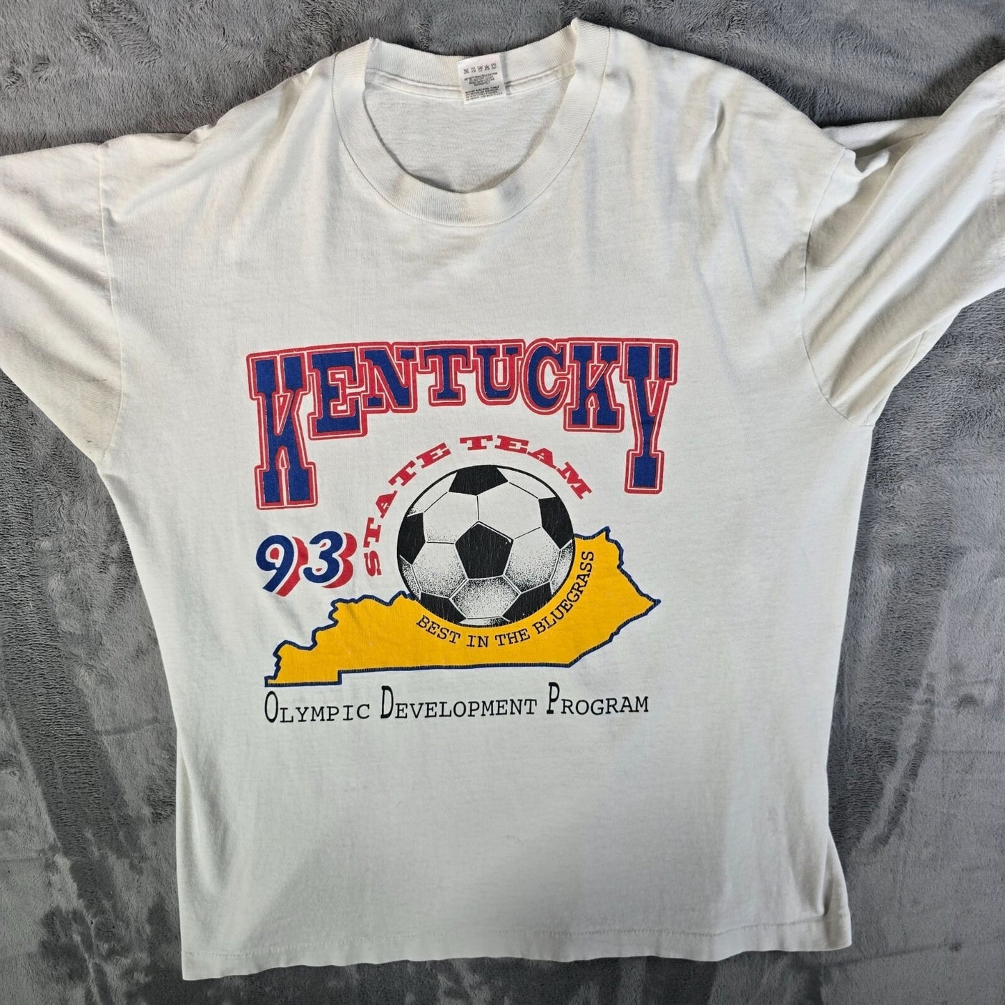 Vintage 1993 Kentucky State Soccer Team Olympic Development Program T-Shirt (XL)