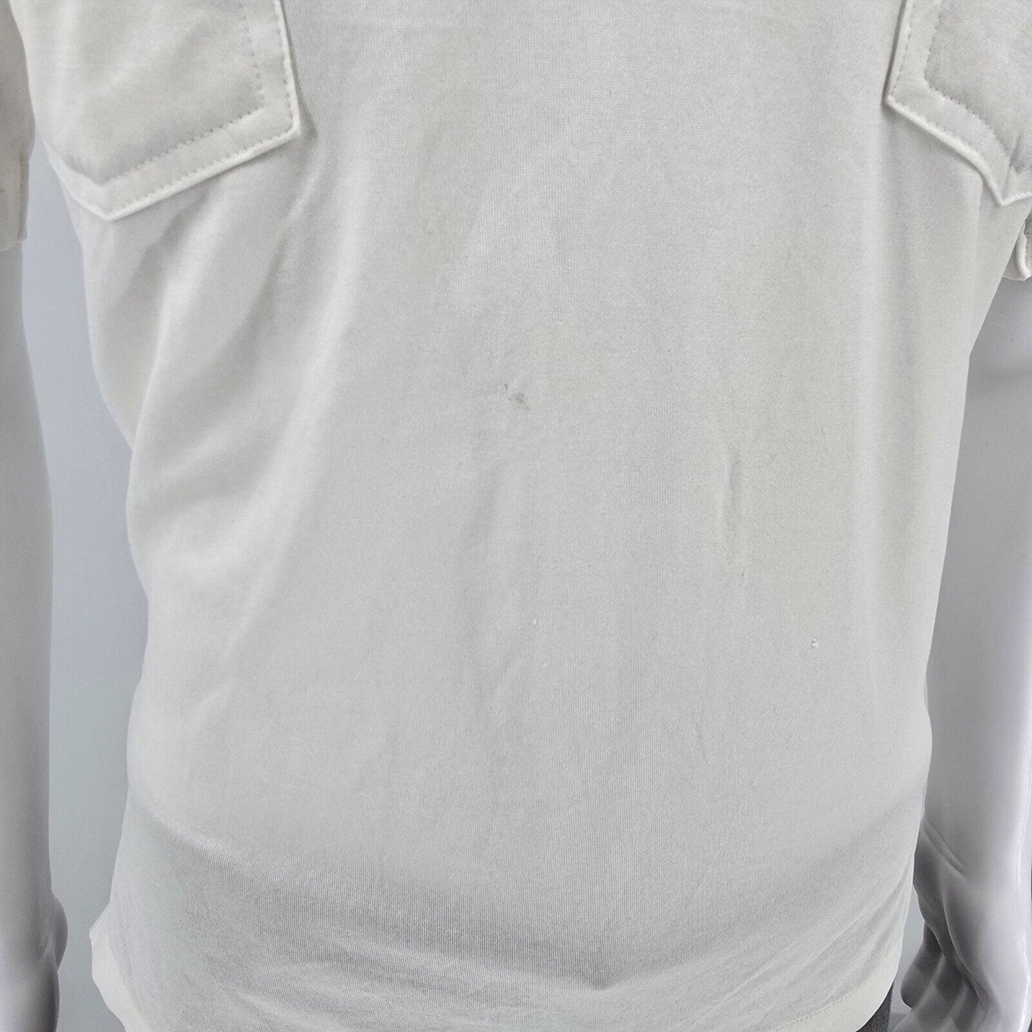 Stained Vintage Early 1980s Huk-A-Poo Double Pocket Open Collar Shirt (M)