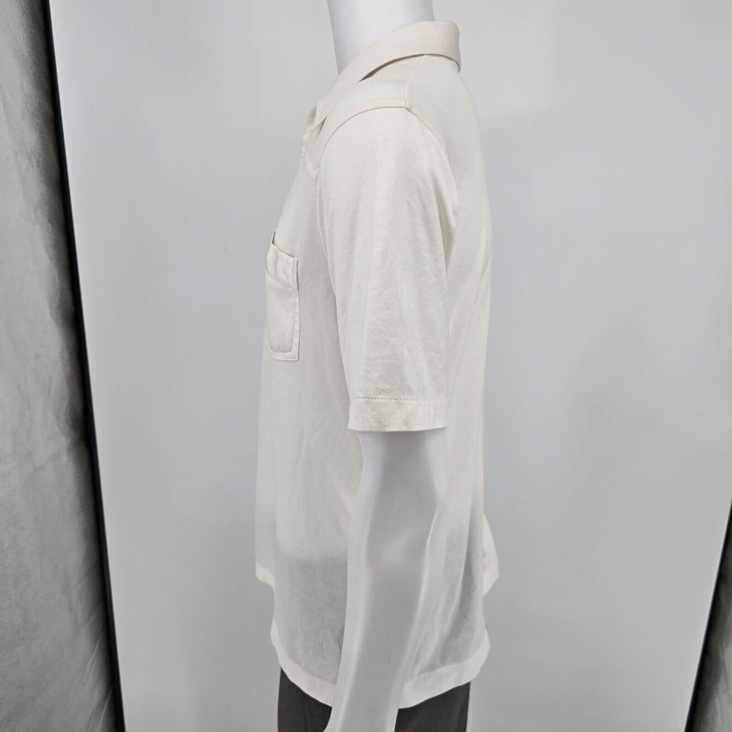 Stained Vintage Early 1980s Huk-A-Poo Double Pocket Open Collar Shirt (M)
