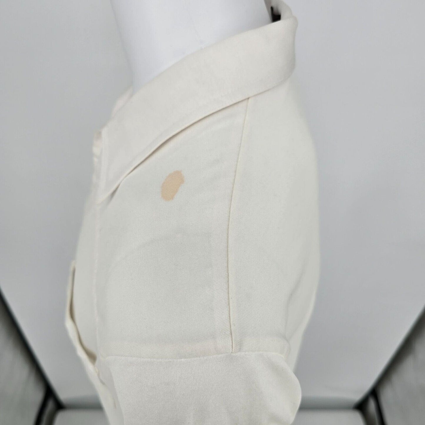 Stained Vintage Early 1980s Huk-A-Poo Double Pocket Open Collar Shirt (M)