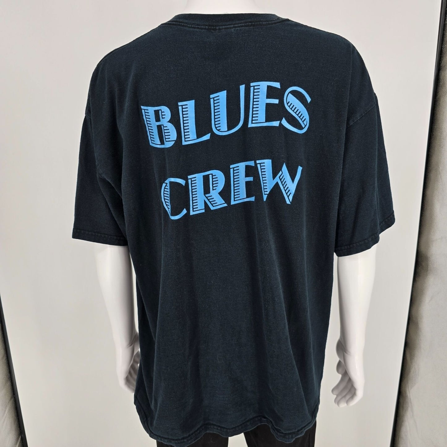 Vintage 2005 Trinidaddio Blues Fest VII "Blues Crew" Faded Black T-Shirt (2XL)