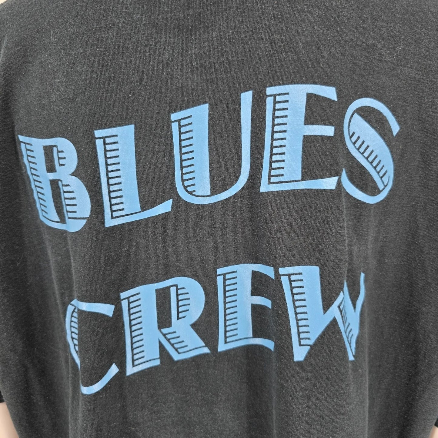 Vintage 2005 Trinidaddio Blues Fest VII "Blues Crew" Faded Black T-Shirt (2XL)