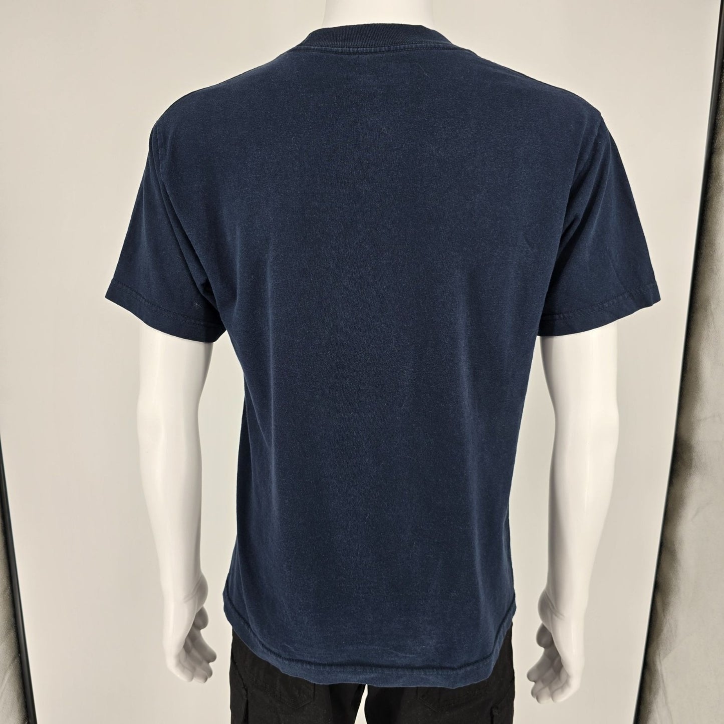 2009 Nike "I Feel Fine But My Kicks Are Sick" Navy Blue Text Graphic T-Shirt (M)