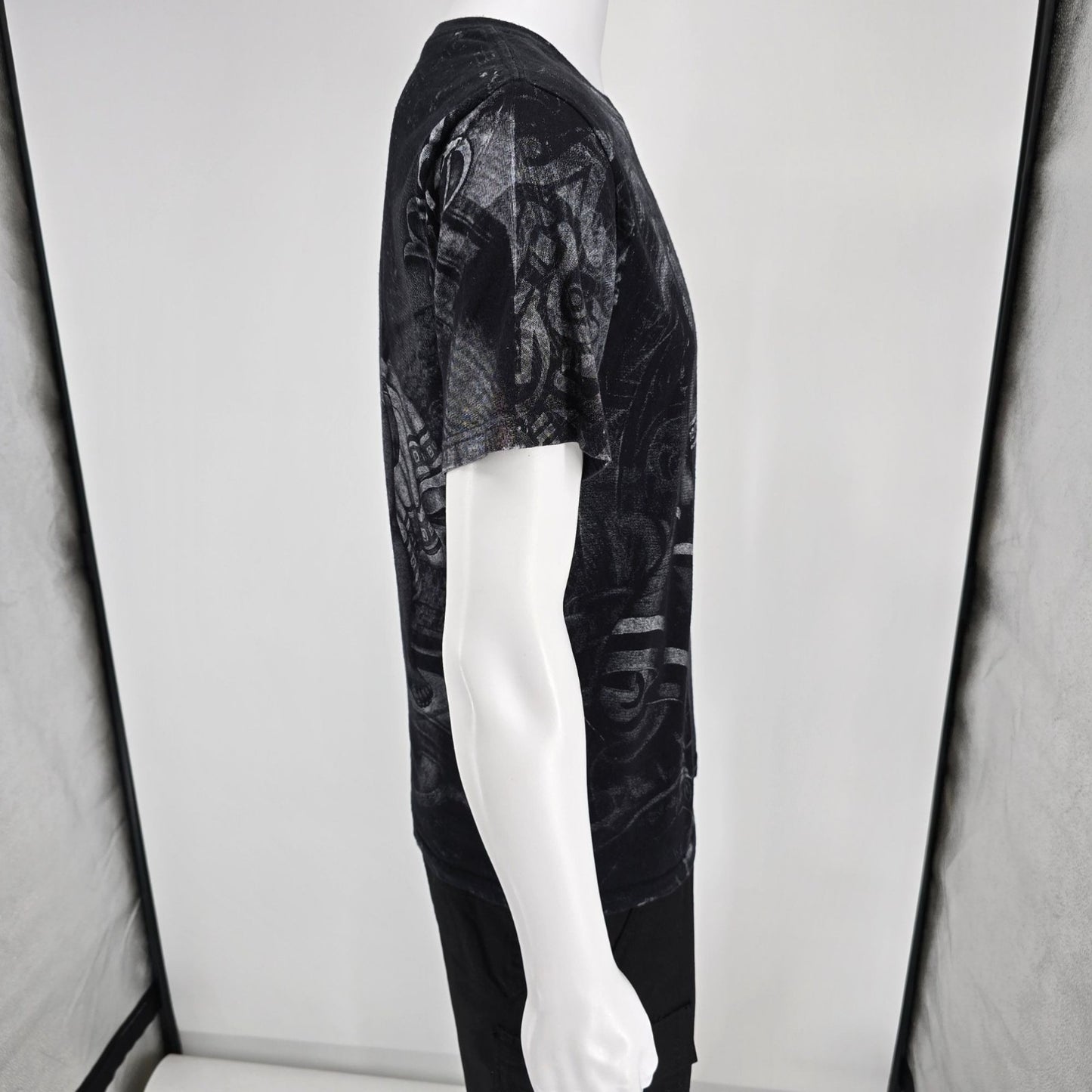 2000s Costa Maya, Mahahual Mexico Aztec Warrior AOP All Over Print T-Shirt (M)