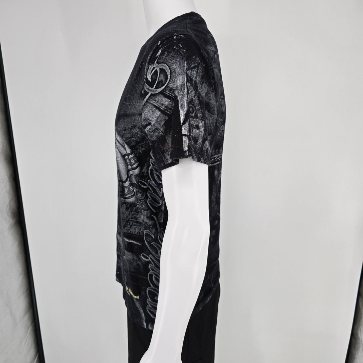 2000s Costa Maya, Mahahual Mexico Aztec Warrior AOP All Over Print T-Shirt (M)