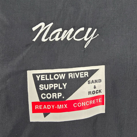 Vintage 1990s Yellow River Supply Corp. Ready-Mix Concrete "Nancy" Jacket (L)