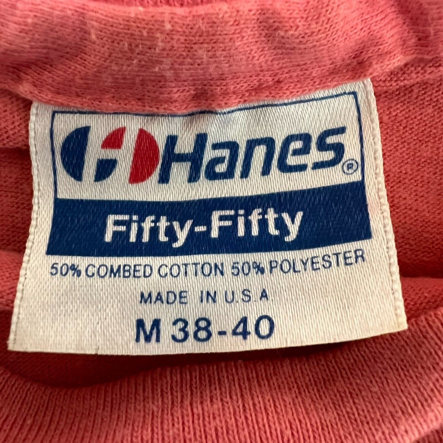 Vintage Nashua Valley Single Stitch Hanes Fifty-Fifty T-Shirt (Small)