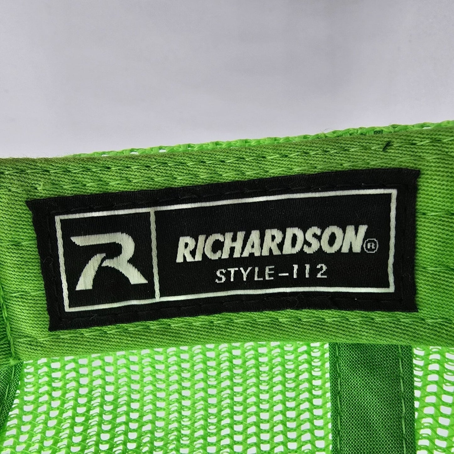 Payless Building Supply Gray & Neon Green Mesh Richardson #112 Trucker Hat *Fair