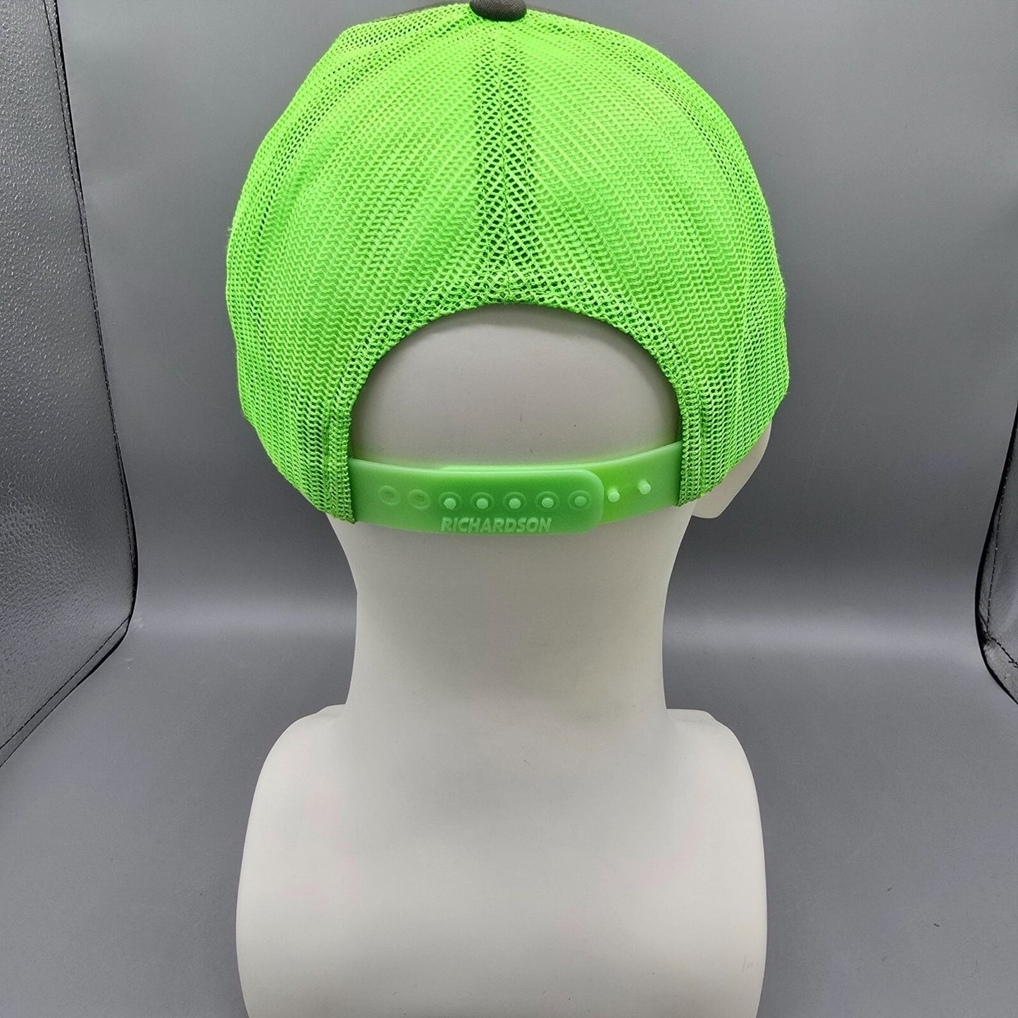 Payless Building Supply Gray & Neon Green Mesh Richardson #112 Trucker Hat *Fair