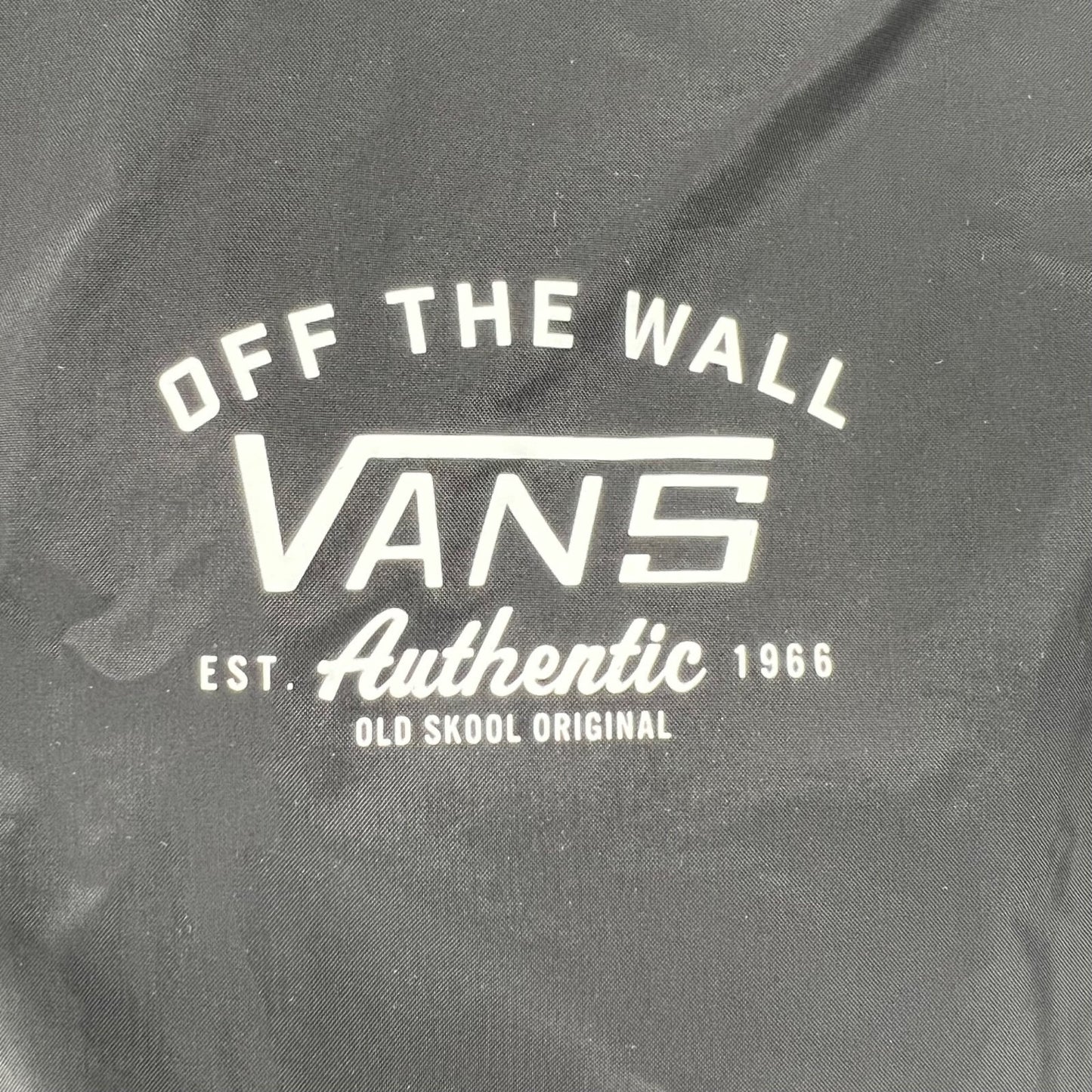Vans Off The Wall Black Nylon Shell Lined Torrey Jacket (L)