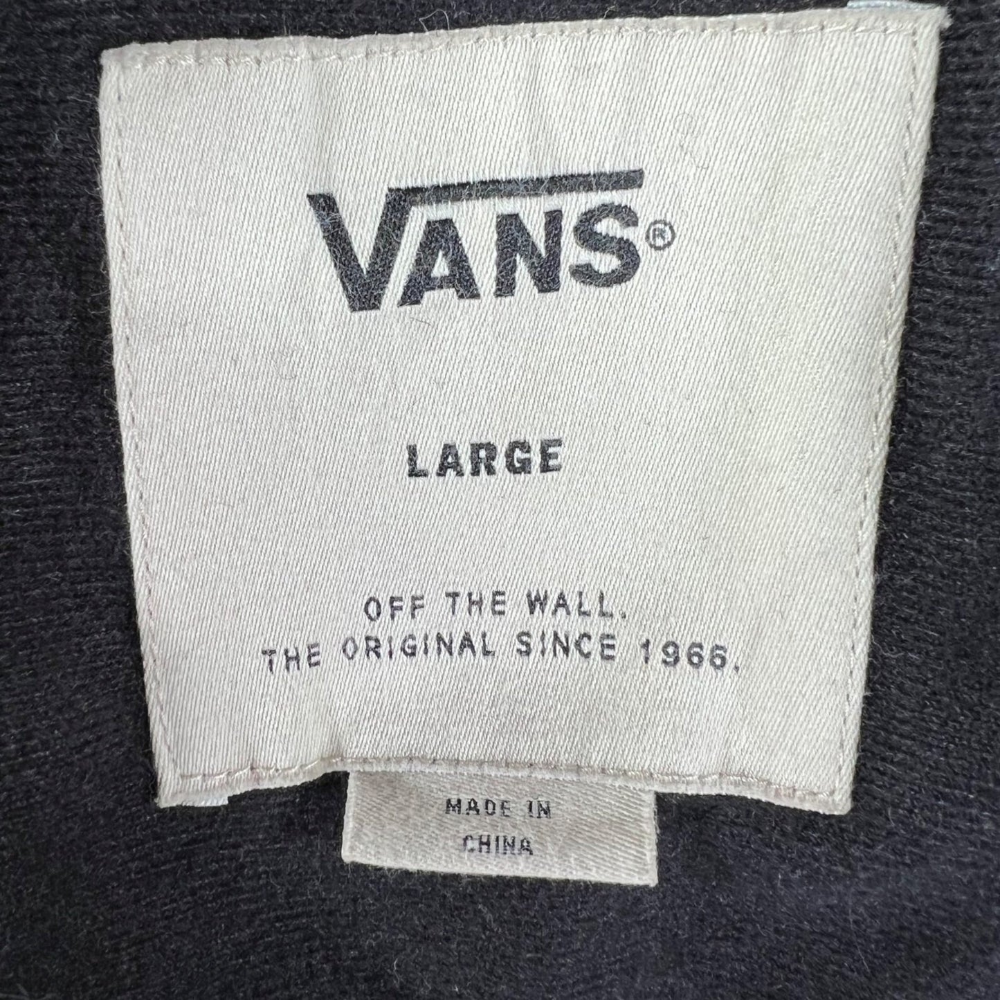 Vans Off The Wall Black Nylon Shell Lined Torrey Jacket (L)