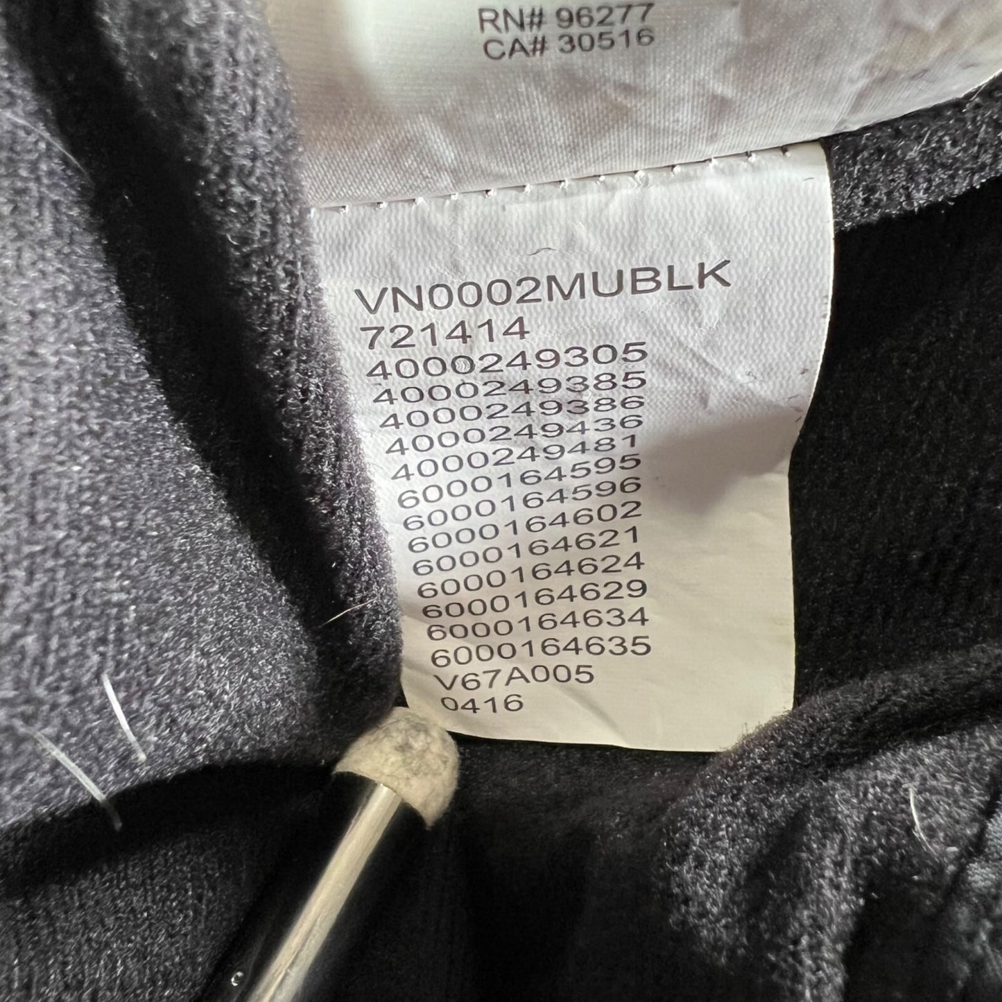Vans Off The Wall Black Nylon Shell Lined Torrey Jacket (L)