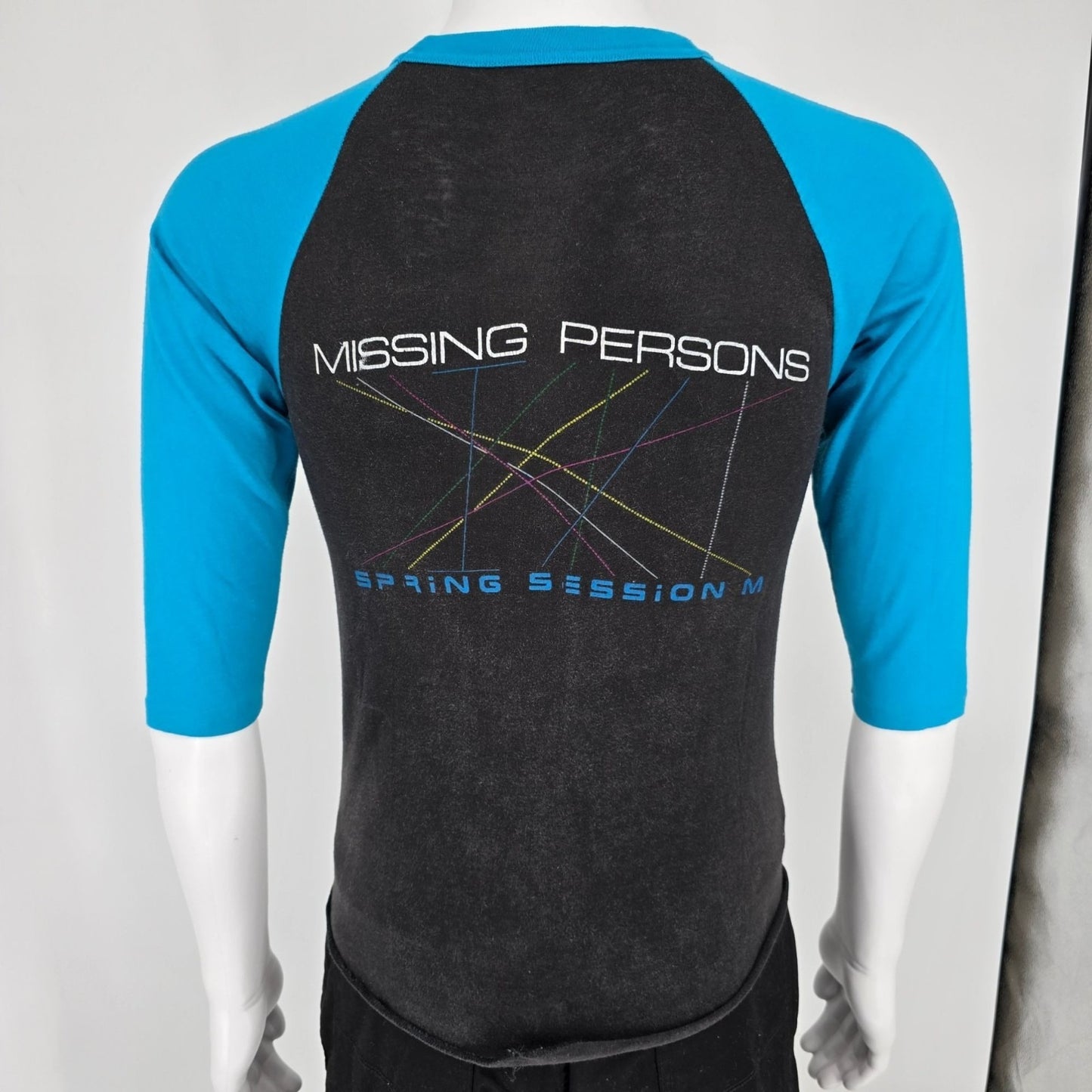 Vintage 1980s Missing Persons Spring Session M Raglan Sleeve T-Shirt (XS/S)