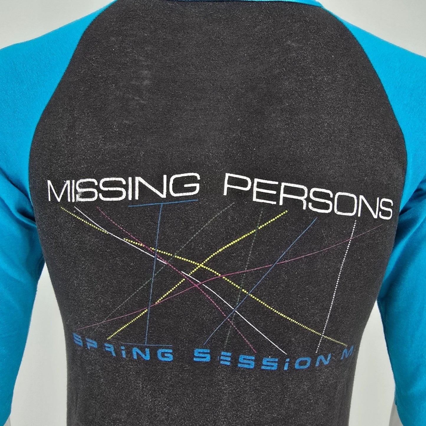 Vintage 1980s Missing Persons Spring Session M Raglan Sleeve T-Shirt (XS/S)