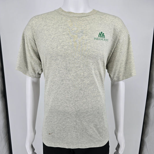 Yellowed Vintage 1990s Paramount "The Better Health Plan" Promo T-Shirt (XL)