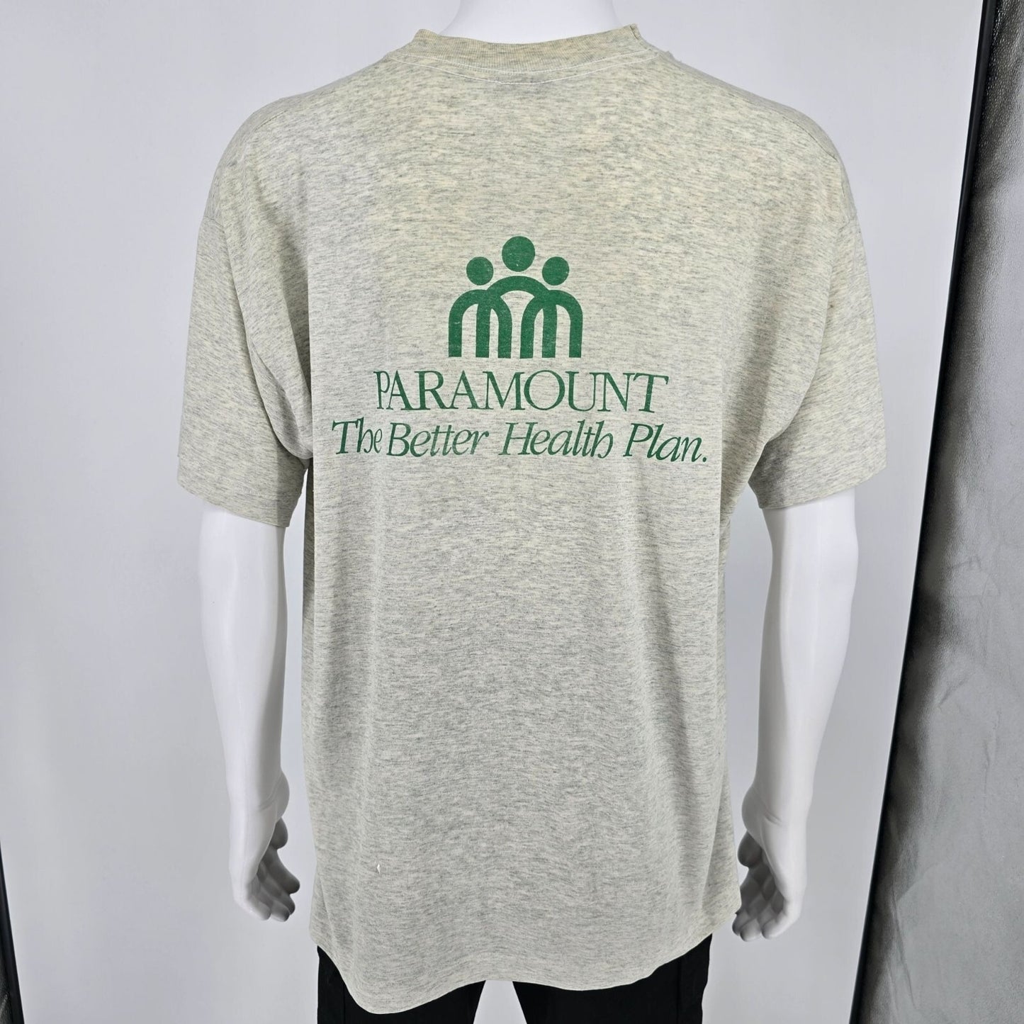 Yellowed Vintage 1990s Paramount "The Better Health Plan" Promo T-Shirt (XL)