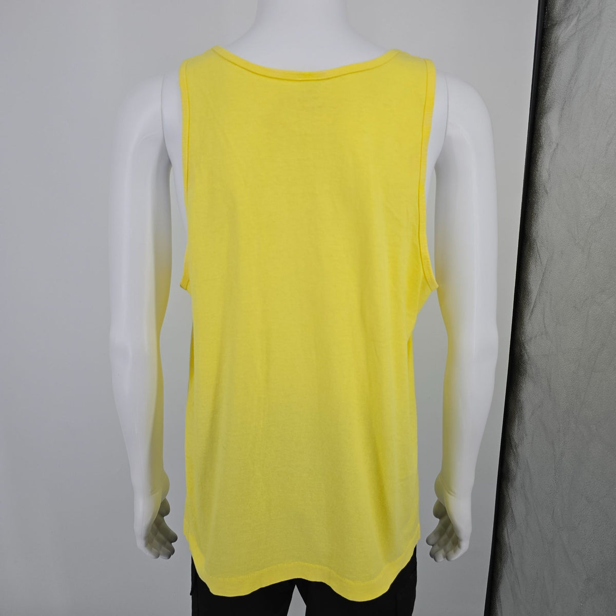Vintage 1990s Fruit of the Loom "Army" Yellow Cotton Made in USA Tank Top (L)
