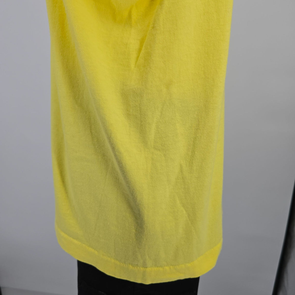 Vintage 1990s Fruit of the Loom "Army" Yellow Cotton Made in USA Tank Top (L)
