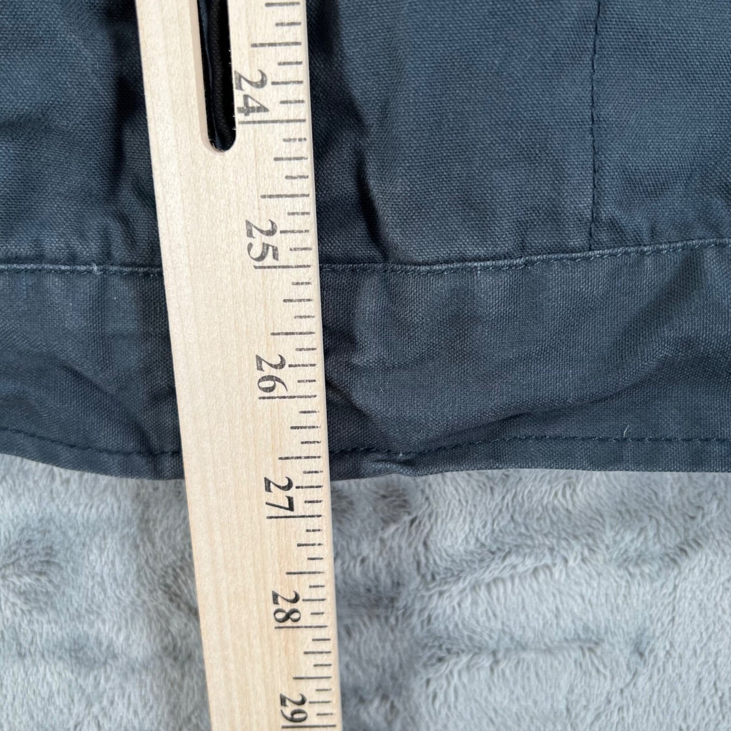 Quiksilver Men's Blue/Gray Canvas Utility Workwear Hooded Jacket (M/L)