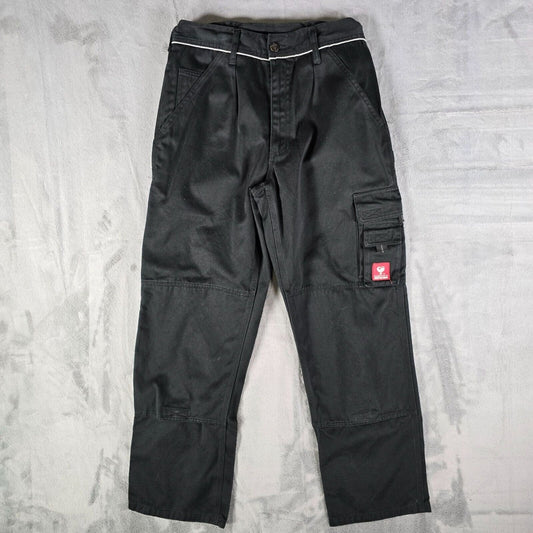 2010s Engelbert Strauss Black Reflective German Utility Work Pants (28x28)