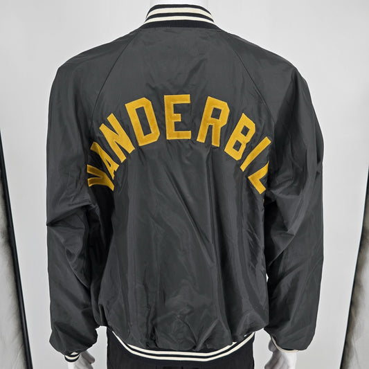 Vintage 1990s Hartwell Vanderbilt University Nylon Satin Bomber Jacket (XL)