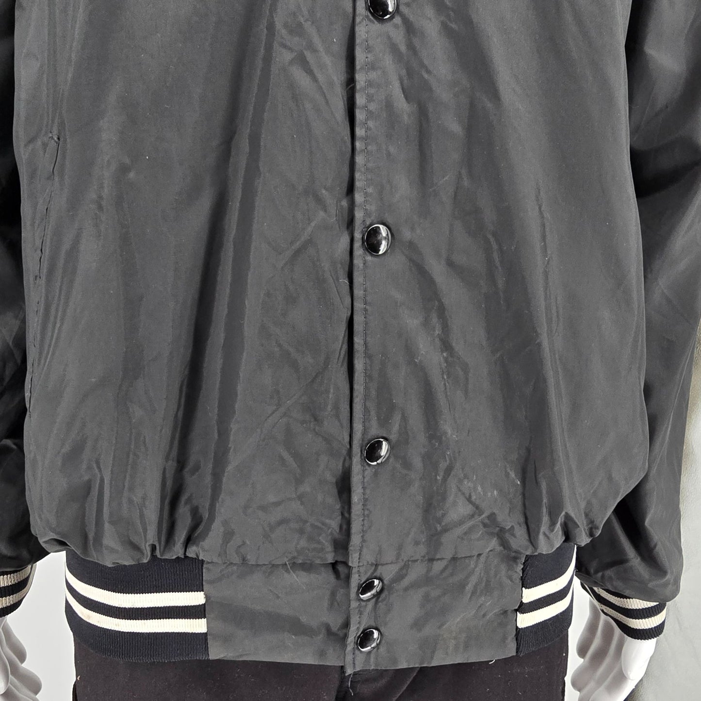 Vintage 1990s Hartwell Vanderbilt University Nylon Satin Bomber Jacket (XL)