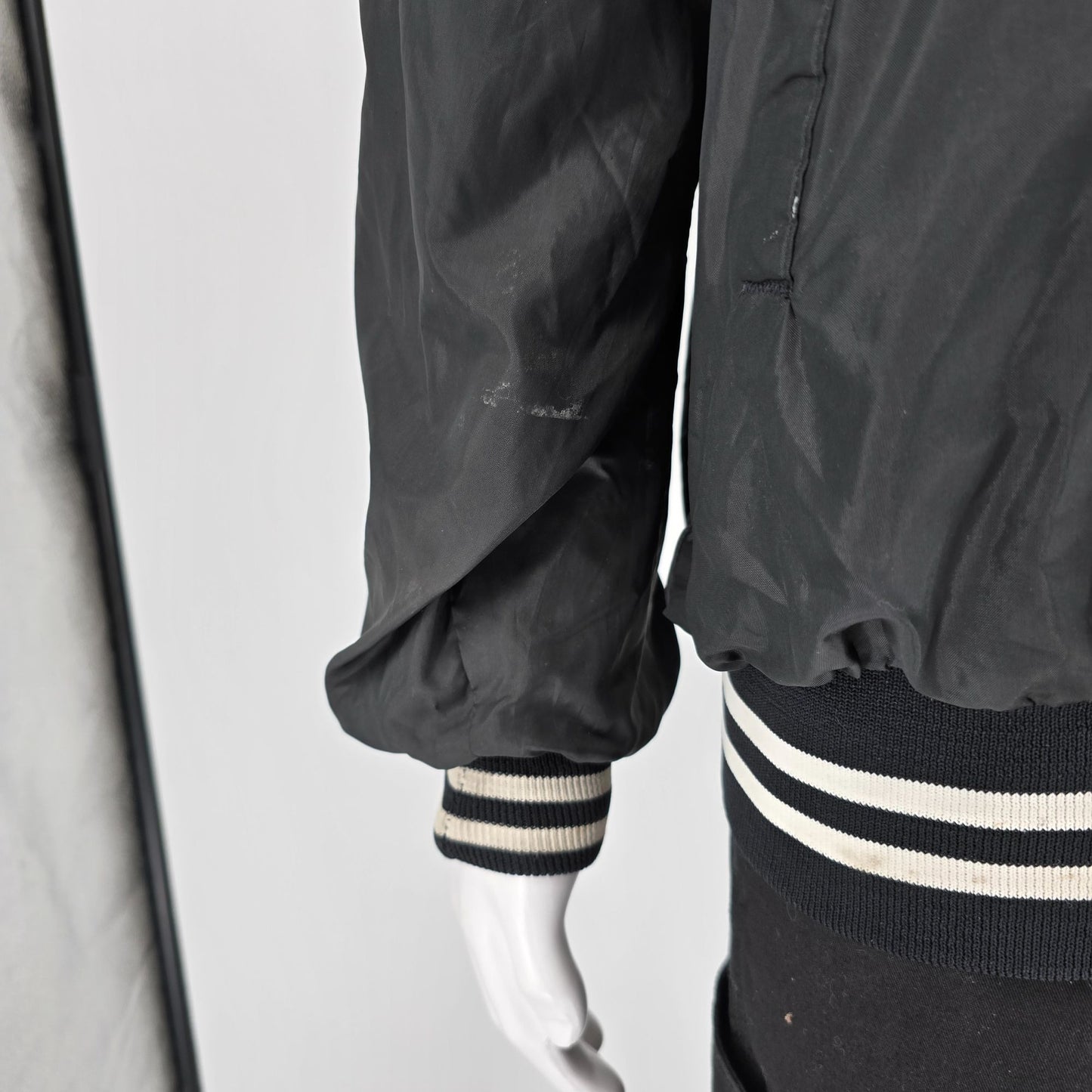 Vintage 1990s Hartwell Vanderbilt University Nylon Satin Bomber Jacket (XL)