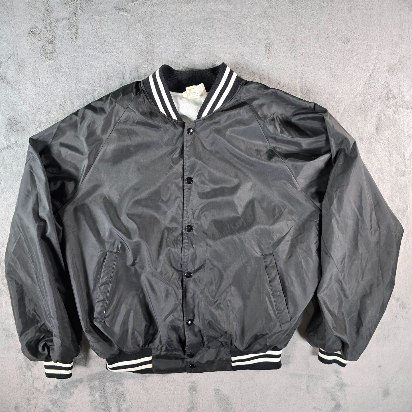 Vintage 1990s Hartwell Vanderbilt University Nylon Satin Bomber Jacket (XL)