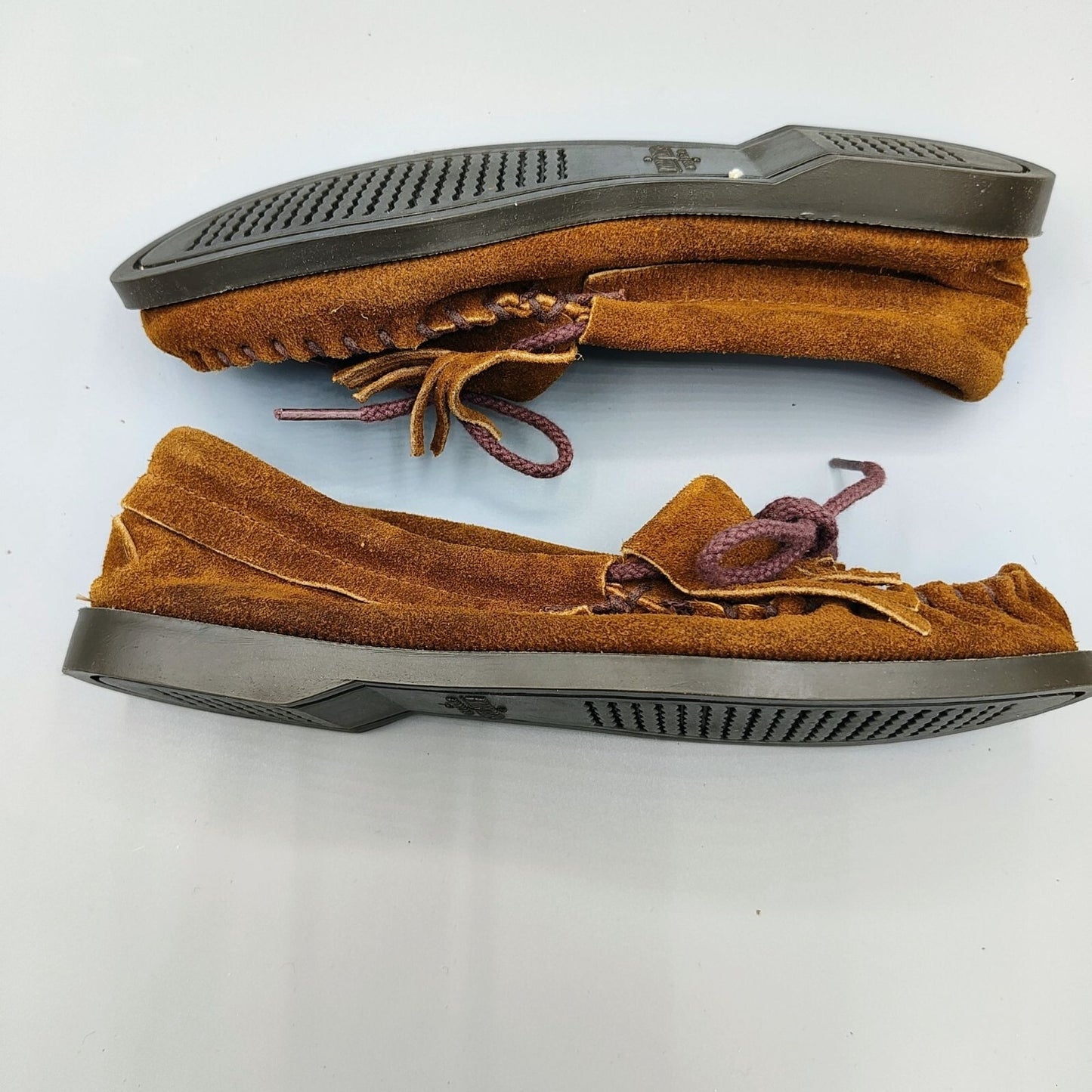 Minnetonka Moccasin Thunderbird Women's Brown Suede Loafers (US 5) *No insoles
