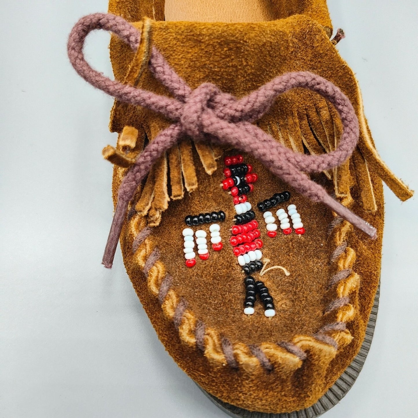 Minnetonka Moccasin Thunderbird Women's Brown Suede Loafers (US 5) *No insoles