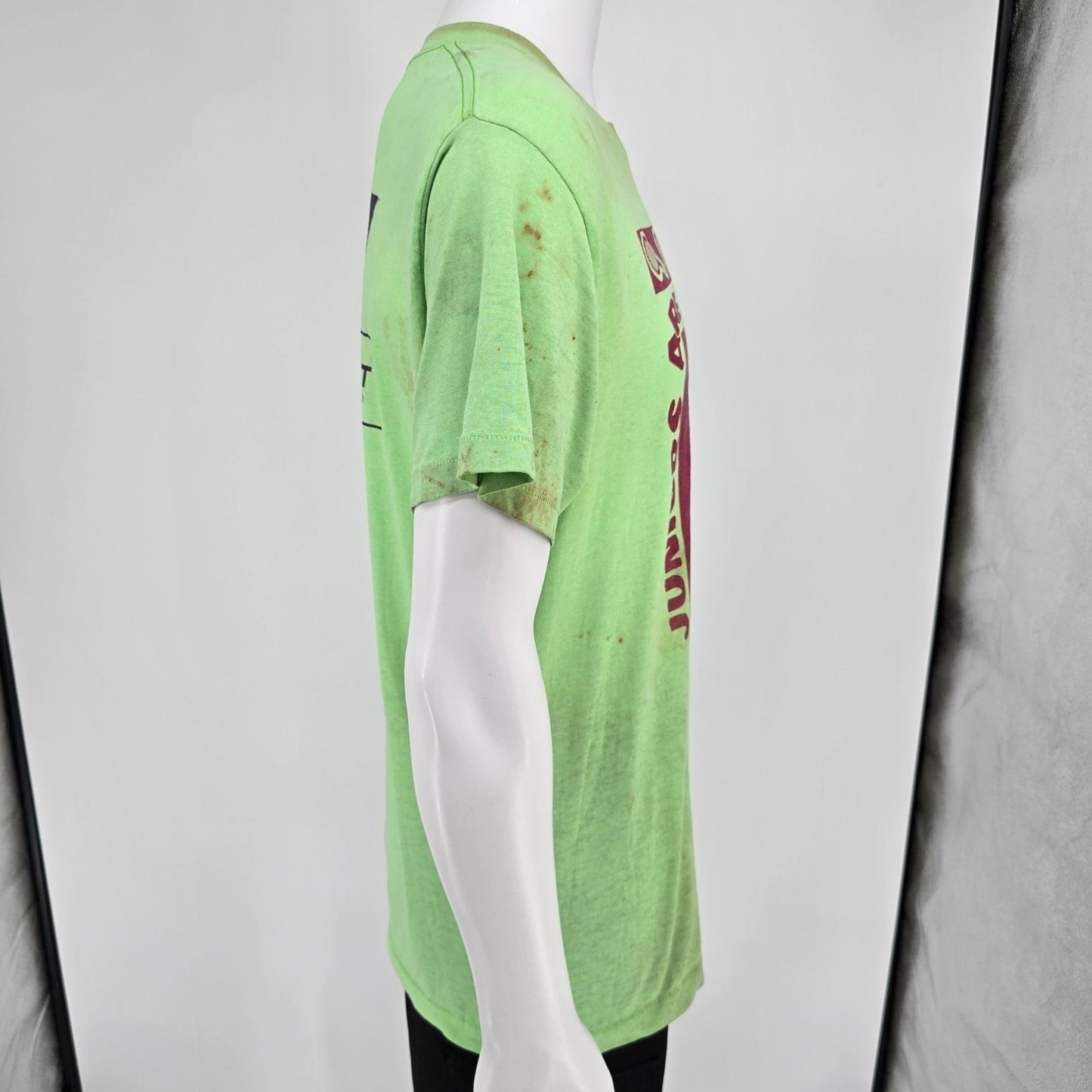 Distressed Vintage 1980s "Juniors Are Winners" U.S.T.A Tennis T-Shirt (L)