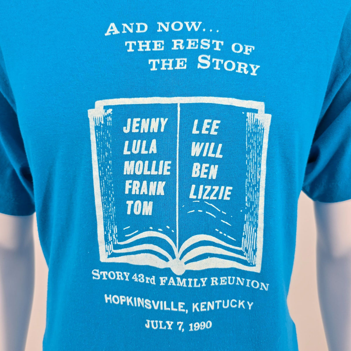 Vintage 1990 Selec-T Story 43rd Family Reunion Hopkinsville Kentucky T-Shirt (L)