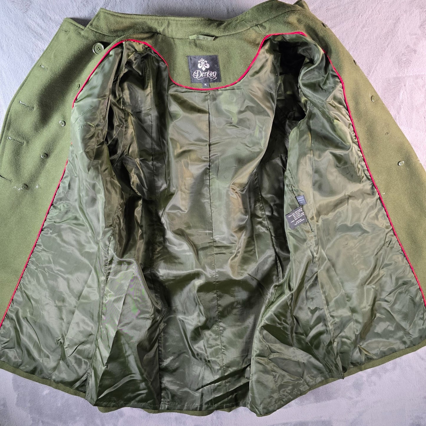 2010s Deréon Beyonce G-III Apparel Double-Breasted Wool-Blend Coat (Juniors XL)