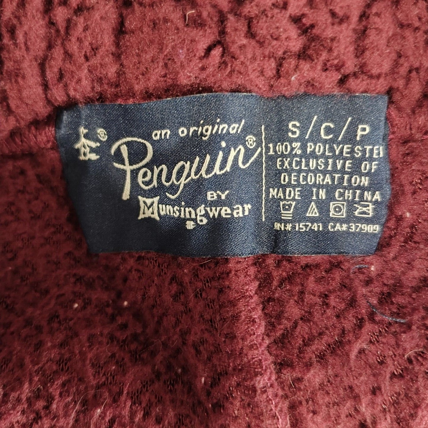 Original Penguin by Munsingwear Red Sherpa Fleece Mens Pajama Pants (Size Small)
