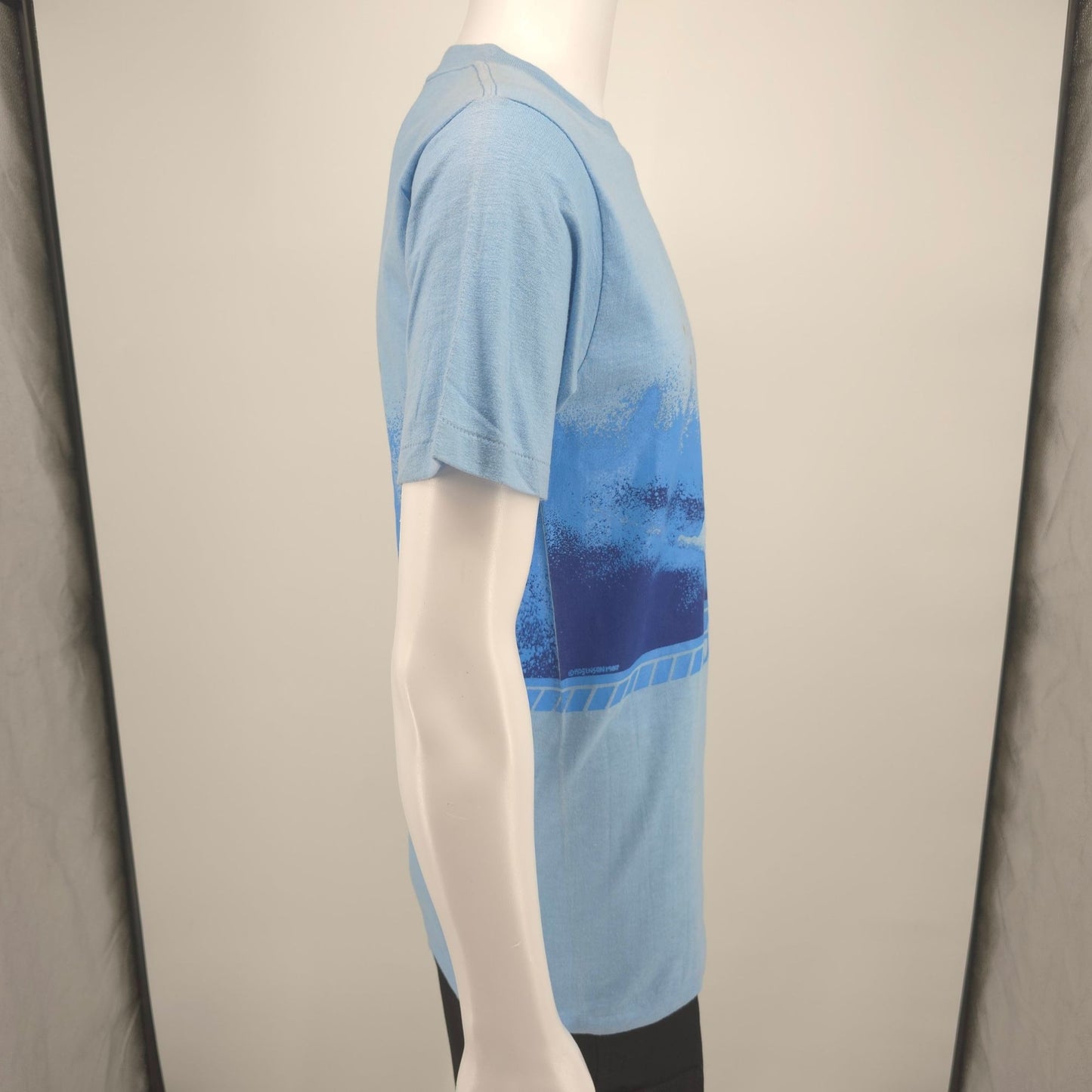 Vintage 1980s Power-T Hogenson San Diego Wrap Around Surf Graphic T-Shirt (S/M)