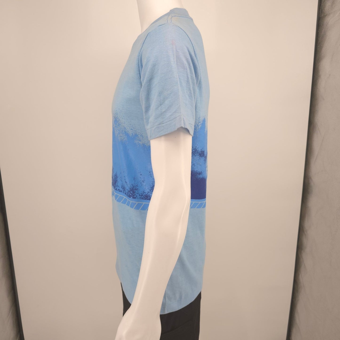 Vintage 1980s Power-T Hogenson San Diego Wrap Around Surf Graphic T-Shirt (S/M)