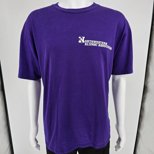 Vintage 1990s Jerzees Northwestern University Alumni Association T-Shirt (XL)