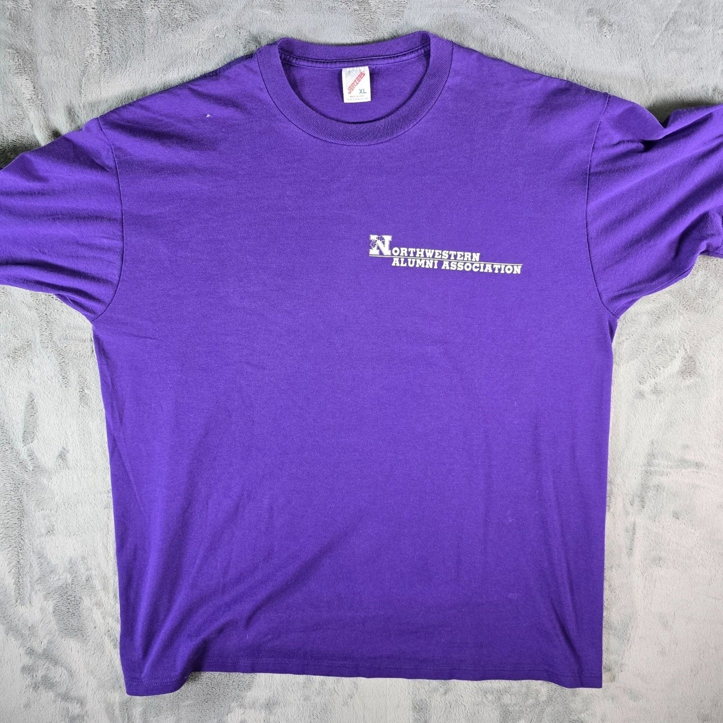 Vintage 1990s Jerzees Northwestern University Alumni Association T-Shirt (XL)
