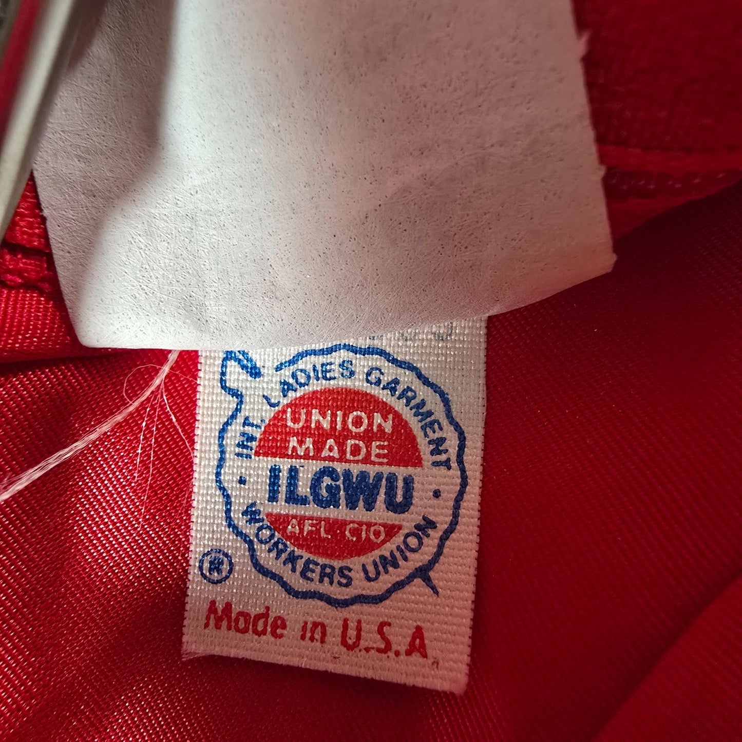 Vintage 1980s Bonnell Dress Co. Red Puff Sleeve Taffeta Prom Dress (M) *Fair