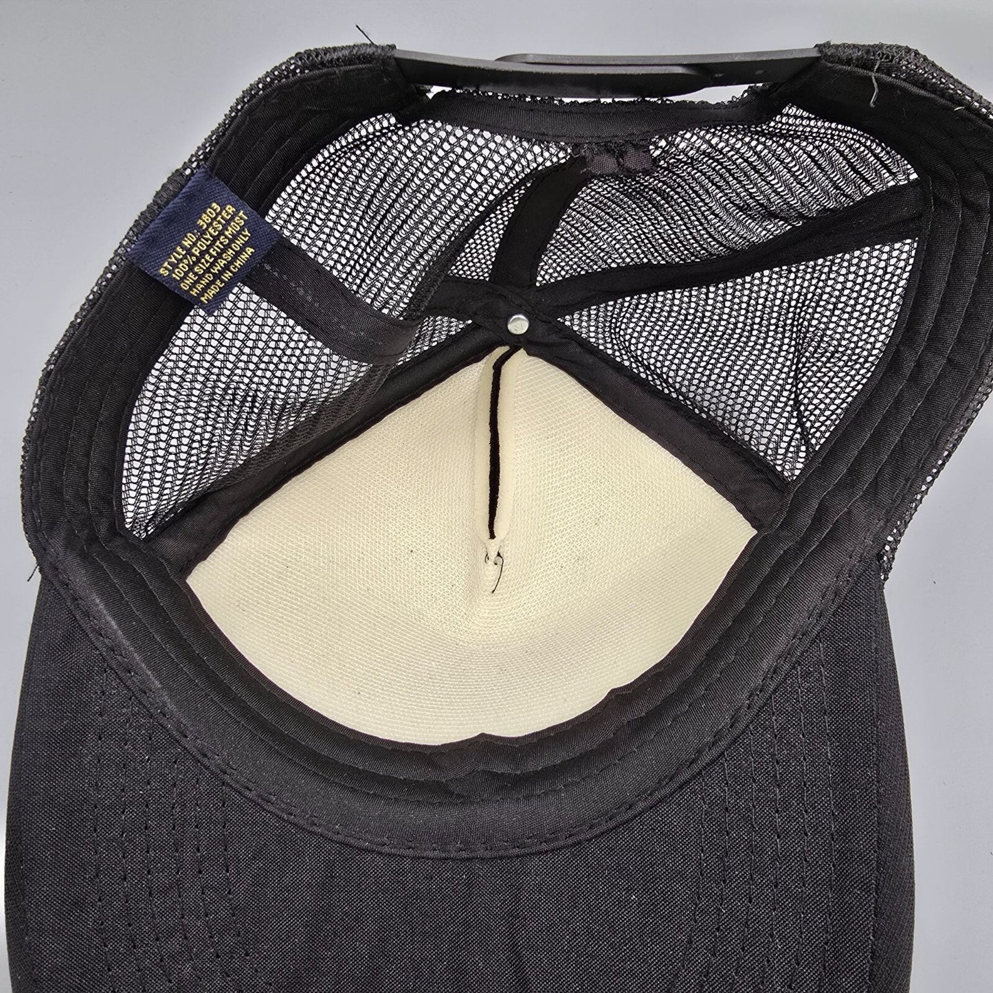 Ruf Guitars Black and Pink Mesh Panel Snapback Headwear USA Trucker Hat