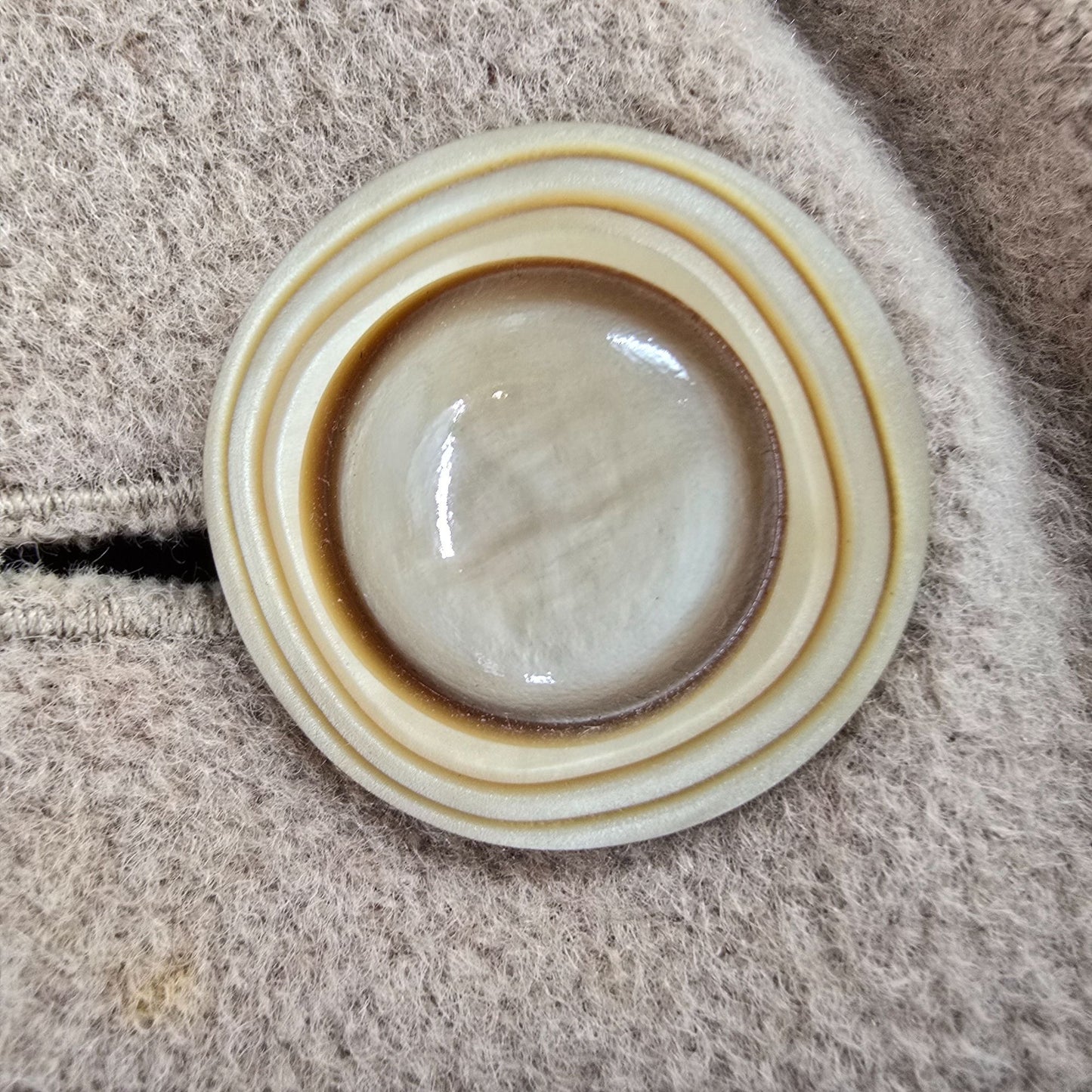 Vintage 1950s Country Tweeds Einiger 100% Cashmere Camel/Tan Overcoat (L)