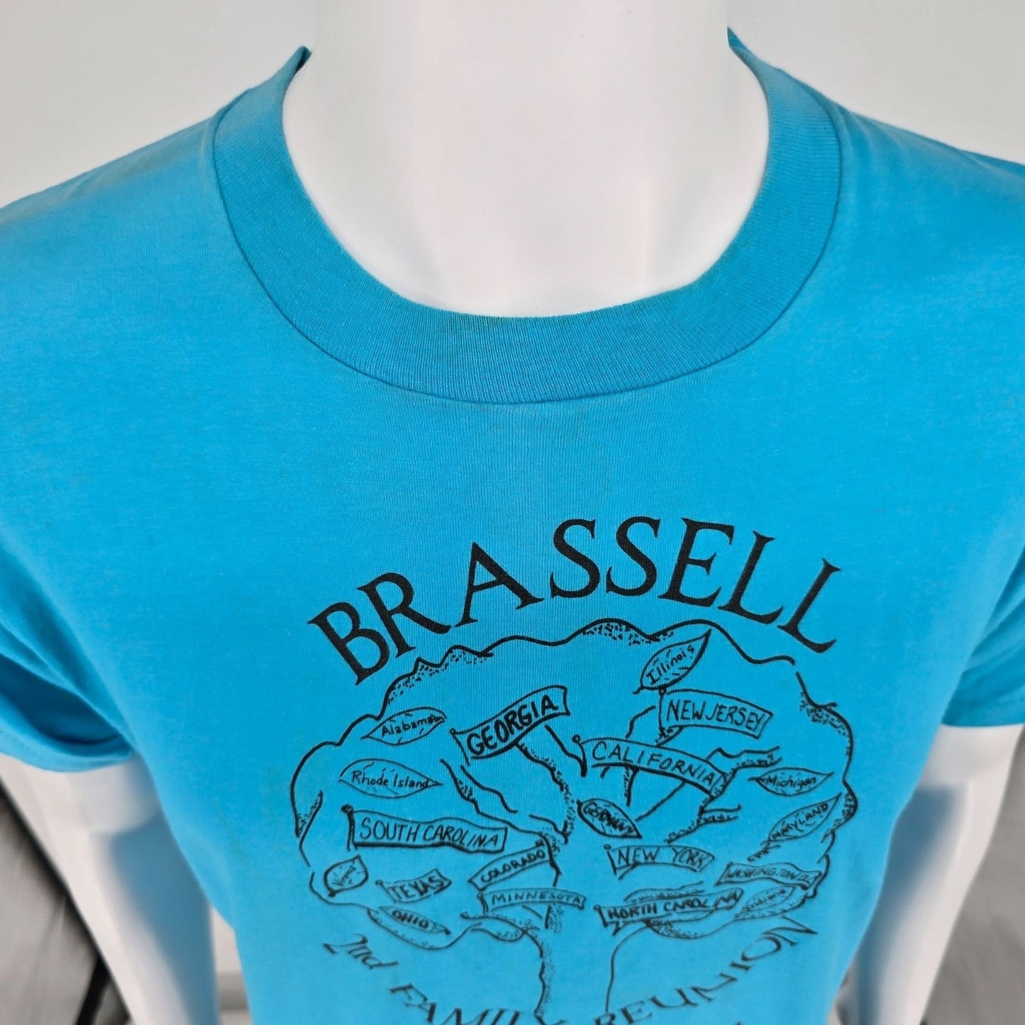 Vintage 1988 Brassell 2nd Family Reunion Montgomery, Alabama T-Shirt (M/L)