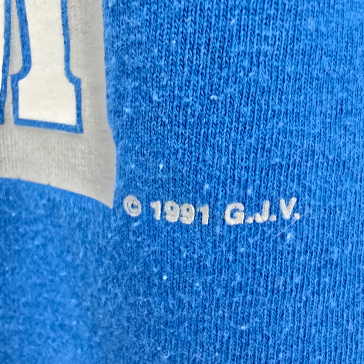 Vintage 1990s Pitbull Gym Blue Racerback Stringer Bodybuilding Tank Top (M)