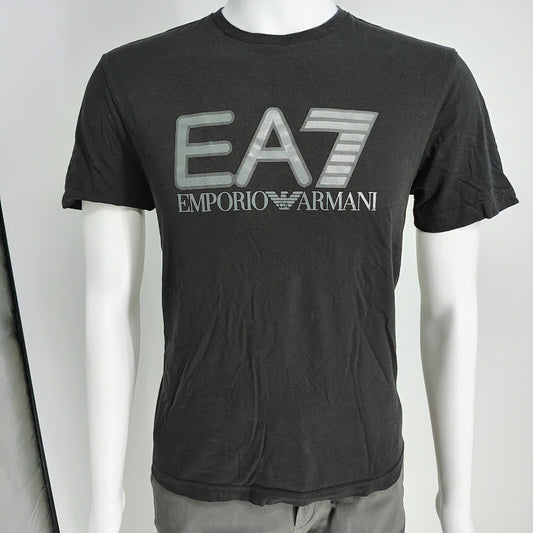 EA7 Emporio Armani Visibility Stretch-Cotton jersey, Short-Sleeved T-shirt (M)